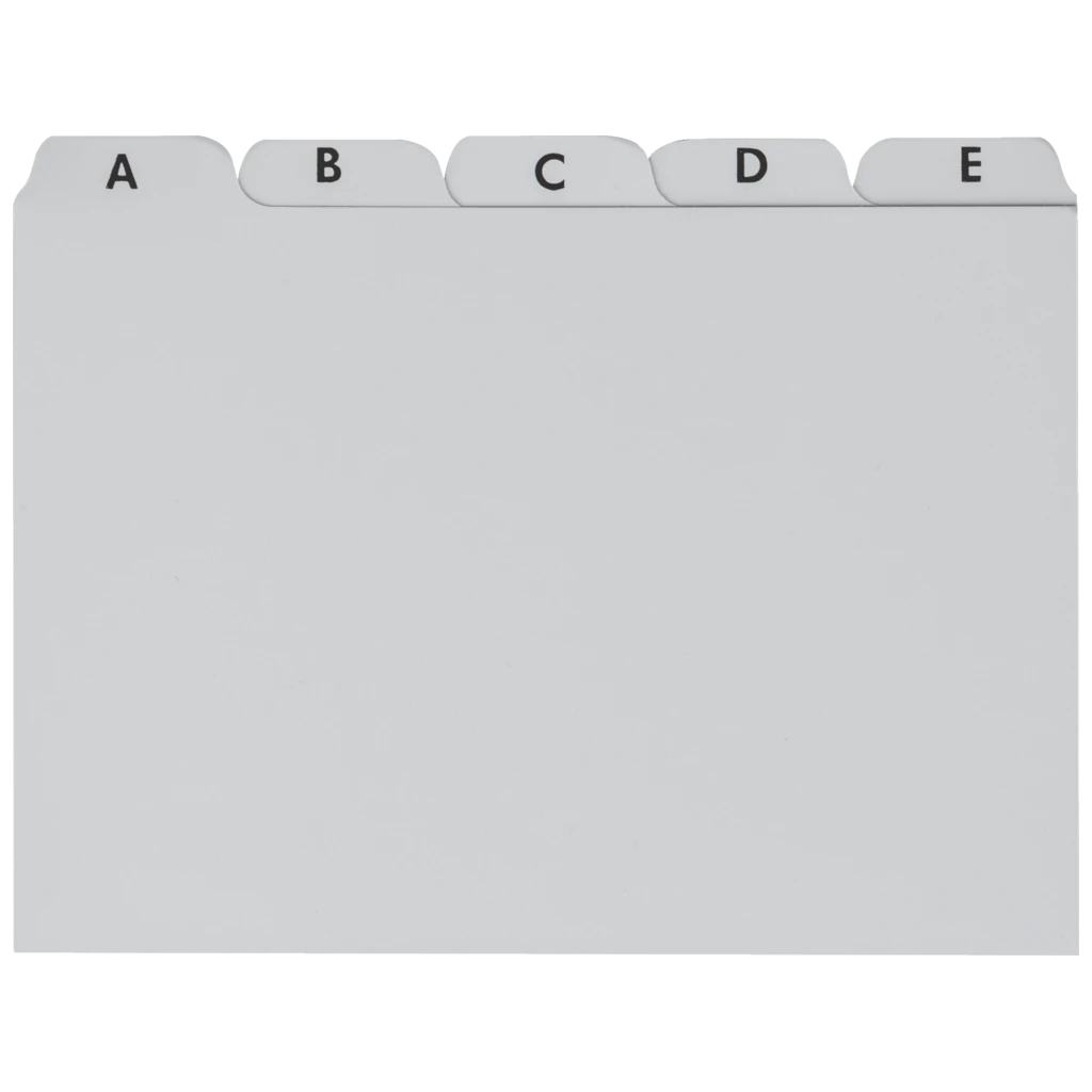 Karteiregister A-Z | A6, grau