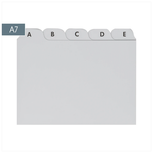 Karteiregister A-Z | A7, grau