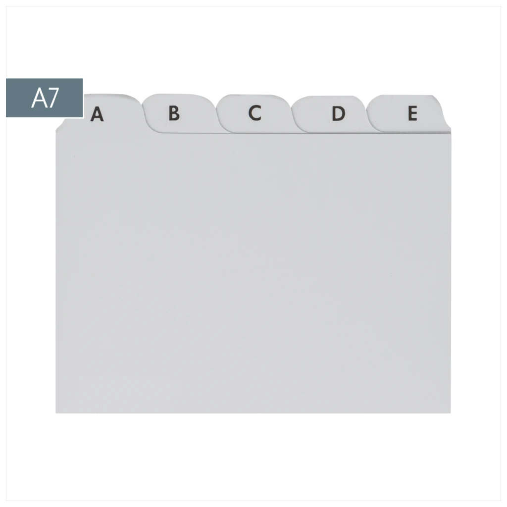 Karteiregister A-Z | A7, grau