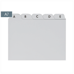 Karteiregister A-Z | A7, grau