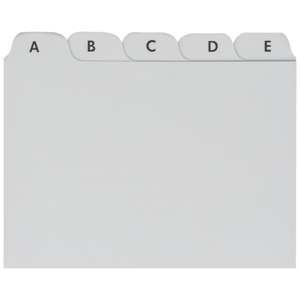 Karteiregister A-Z | A7, grau
