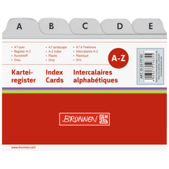 Karteiregister A-Z | A7, grau