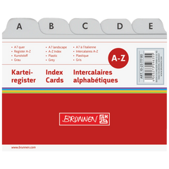 Karteiregister A-Z | A7, grau