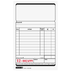 Kassenblöcke | 100×150 mm, 100 Blatt, 10 Stück