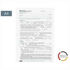 Formular „Mietvertrag für Wohnungen“ | A4