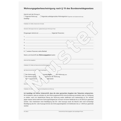 Formular „Mietvertrag für Wohnungen“ | A4