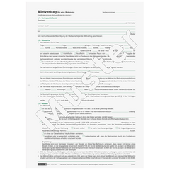 Formular „Mietvertrag für Wohnungen“ | A4