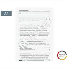 Formular „Untermietvertrag für Wohnräume“ | A4