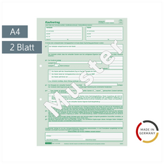 Formular „Kaufvertrag“ | A4, 2 Blatt