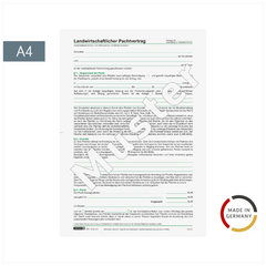 Formular „Landwirtschaftlicher Pachtvertrag“ | A4