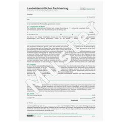 Formular „Landwirtschaftlicher Pachtvertrag“ | A4