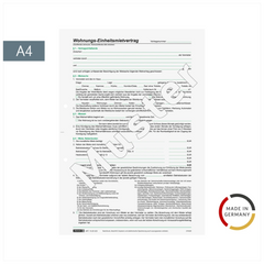 Formular „Wohnungs-Einheitsmietvertrag“ | A4