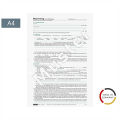 Formular „Vertrag für die Vermietung eines Hauses“ | A4