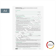 Formular „Arbeitsvertrag für gewerbliche Arbeitnehmer“ | A4