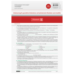 Formular „Arbeitsvertrag für gewerbliche Arbeitnehmer“ | A4