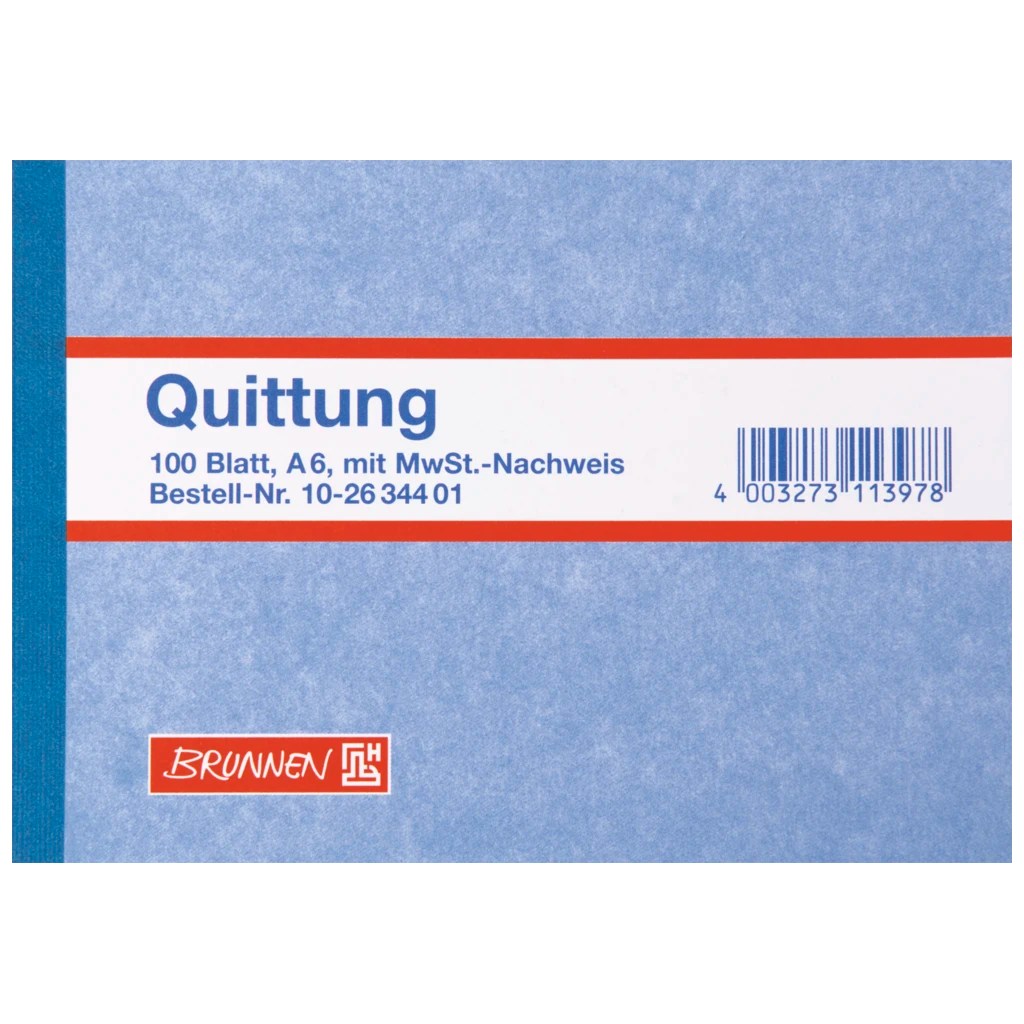 Quittungen | A6 quer, 100 Blatt