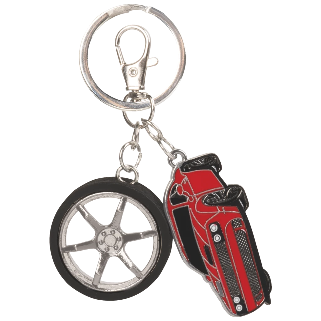 Schlüsselanhänger Fast Wheels | rot/schwarz