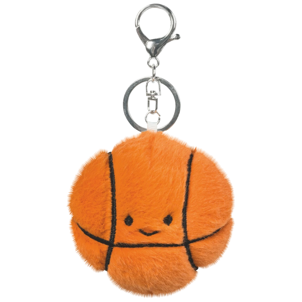 Schlüsselanhänger „Basketball“ Sporty Animals | orange/schwarz