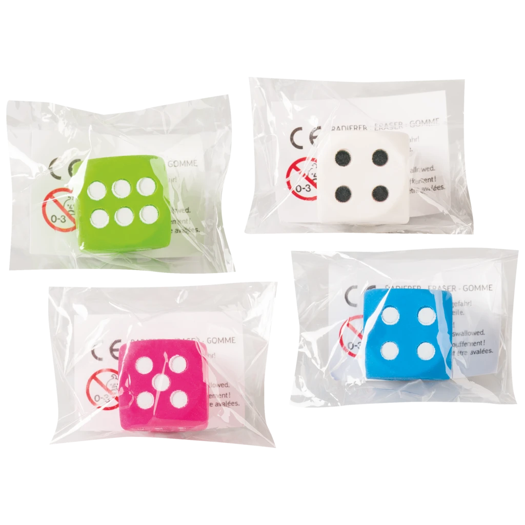 Radiergummi „Würfel“ 3D | sortiert