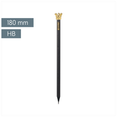 Bleistift „Krone“ Colour Code | HB, rund, onyx