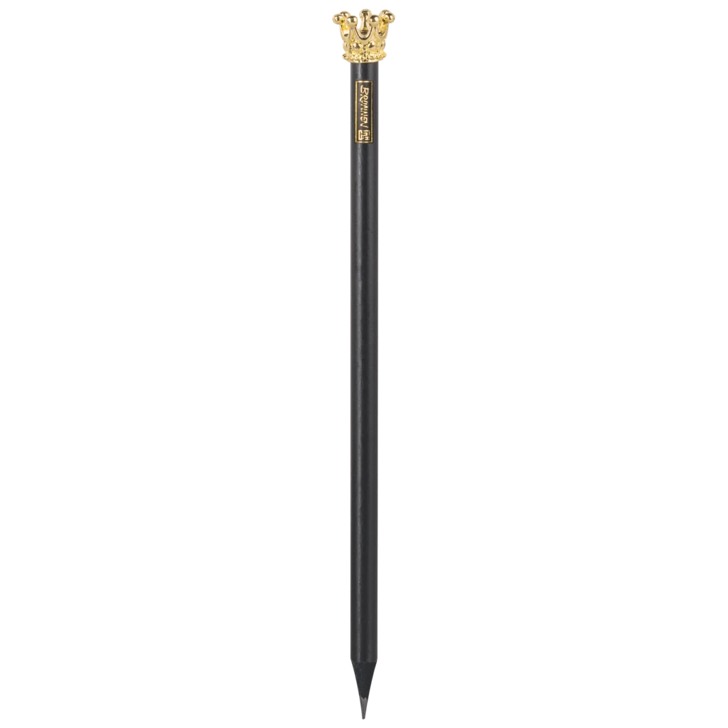 Bleistift „Krone“ Colour Code | HB, rund, onyx