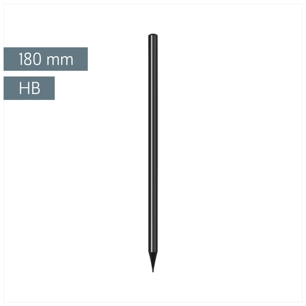 Bleistift „Lack“ | HB, rund, schwarz