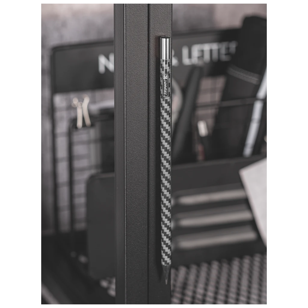 Bleistift „Magnetic Carbon“ | HB, rund, schwarz/silber