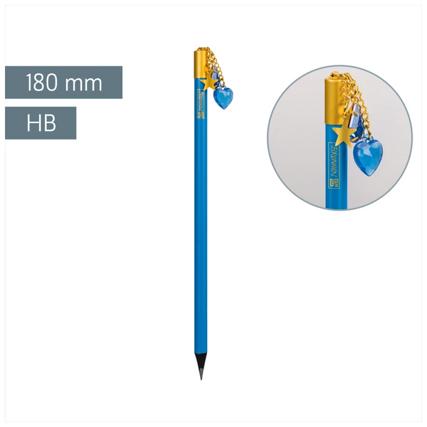 Bleistift „Herz“ Colour Code | HB, rund, azur