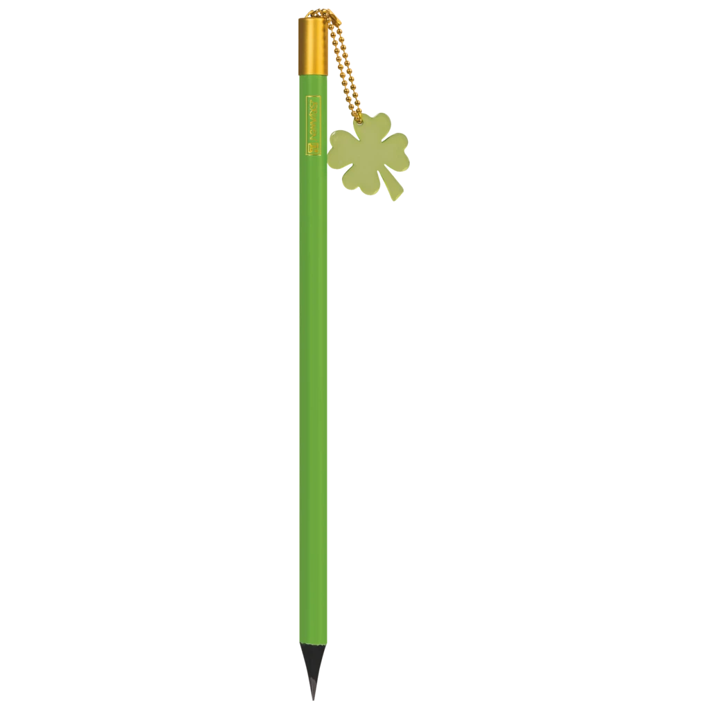 Bleistift „Kleeblatt“ Colour Code | HB, rund, kiwi