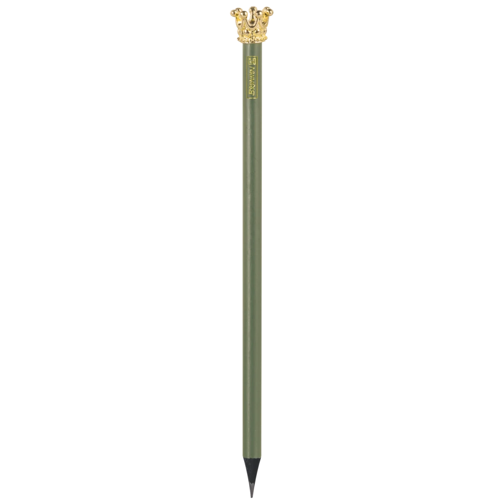 Bleistift „Krone“ Colour Code | HB, rund, olive