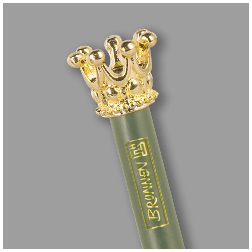 Bleistift „Krone“ Colour Code | HB, rund, olive