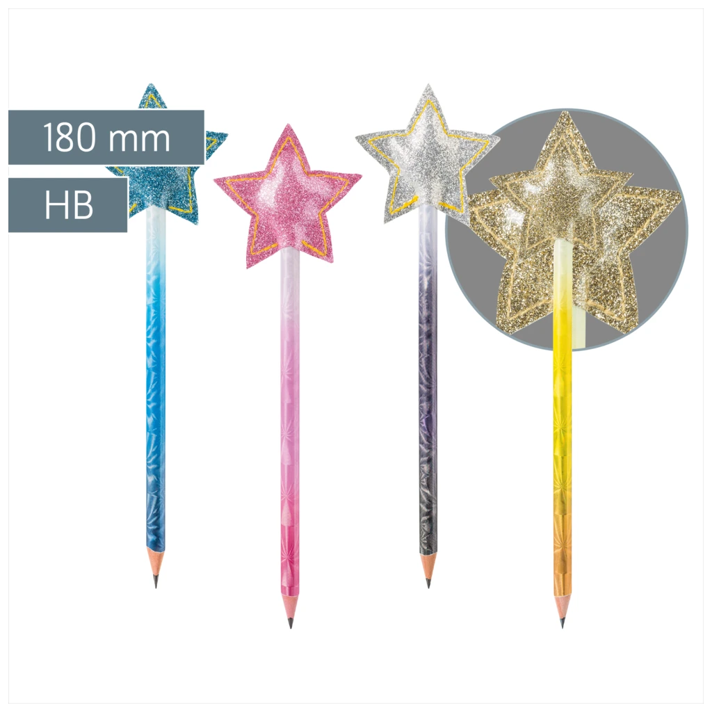 Bleistift „Star“ | HB, rund, sortiert