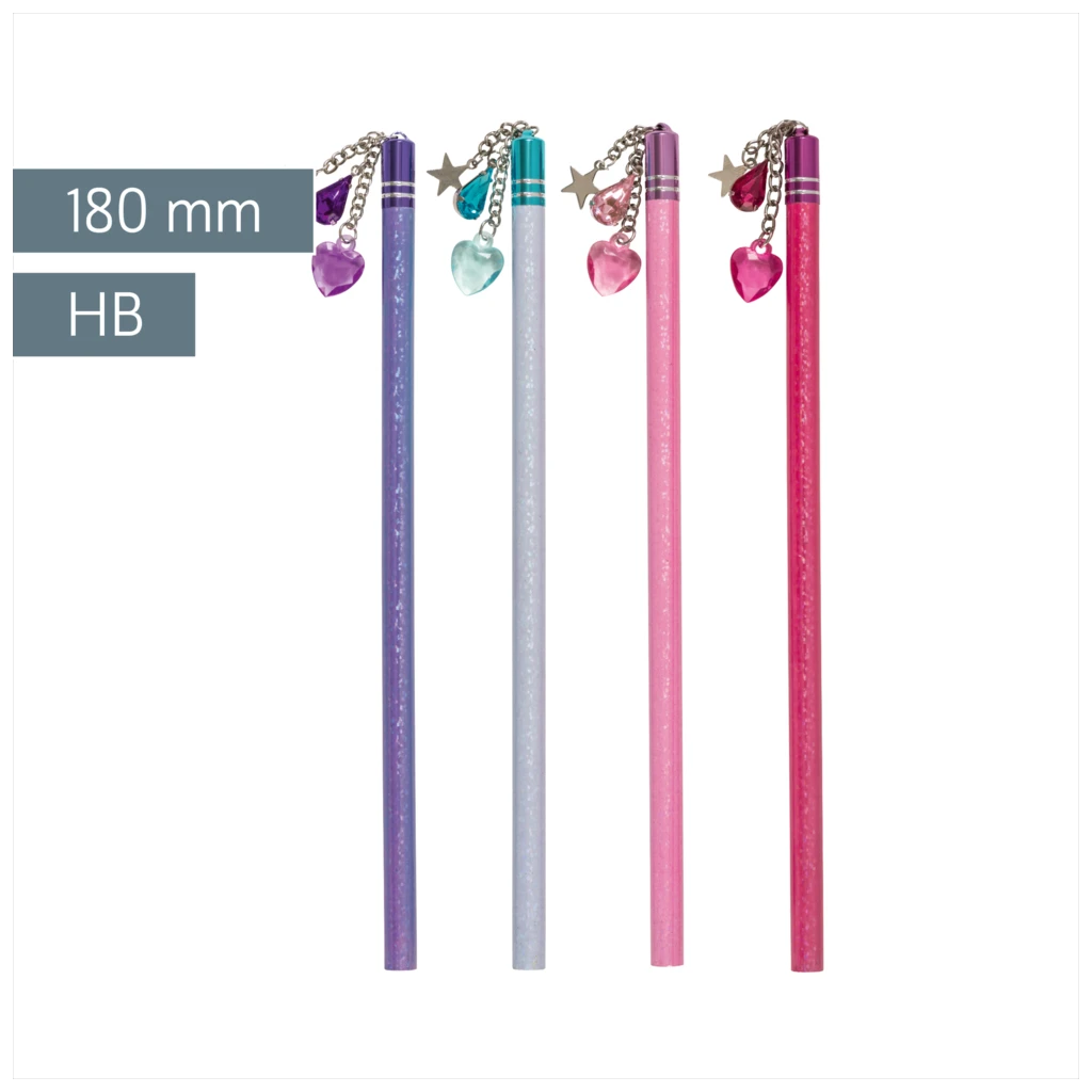 Bleistift Girls mit Glitzereffekt | HB, rund, sortiert