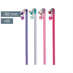 Bleistift Girls mit Glitzereffekt | HB, rund, sortiert