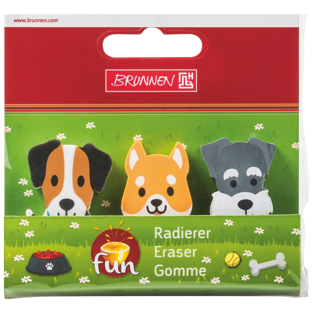 Radiergummi-Set „Hund“ | 3 Stück