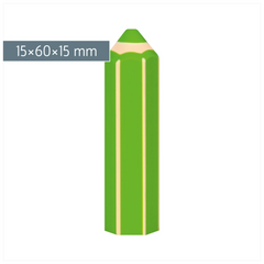 Radiergummi „Stift“ Colour Code 3D | kiwi