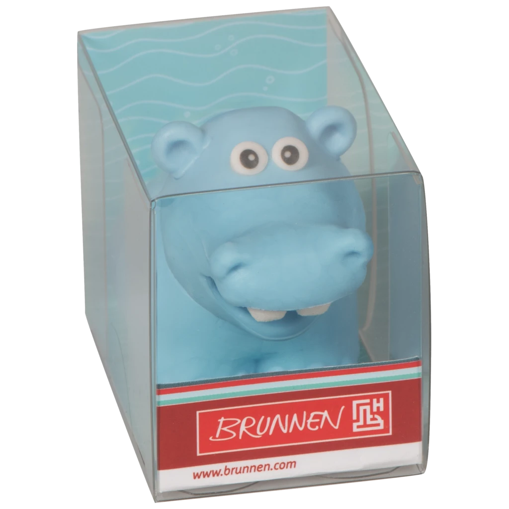 Radiergummi „Hippo“ 3D | hellblau