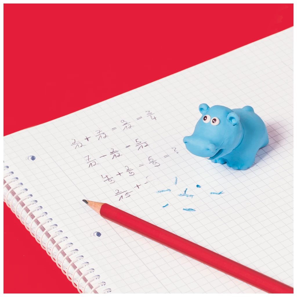 Radiergummi „Hippo“ 3D | hellblau