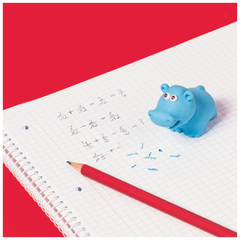 Radiergummi „Hippo“ 3D | hellblau