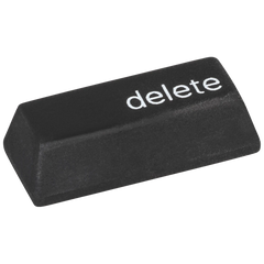 Radiergummi „Delete Taste“ 3D | schwarz