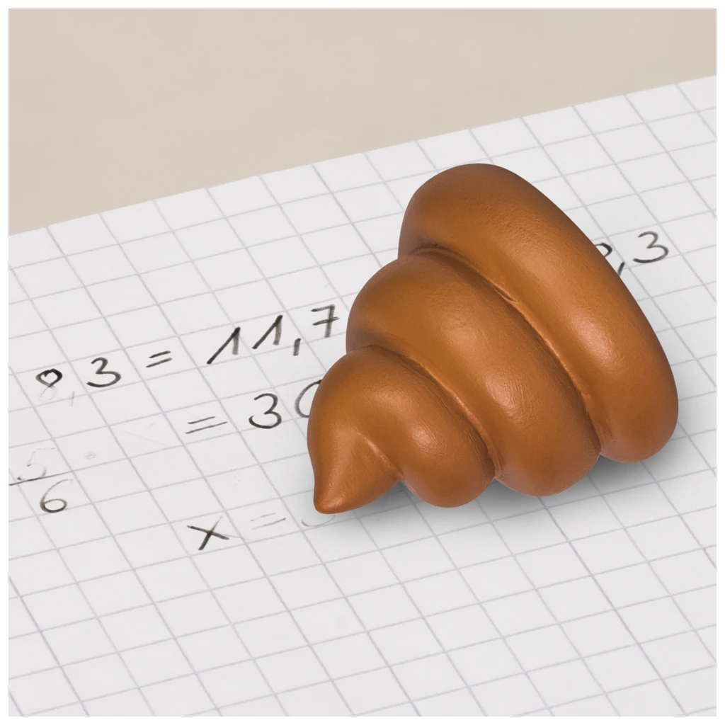 Radiergummi „Hunde Poop“ 3D | braun