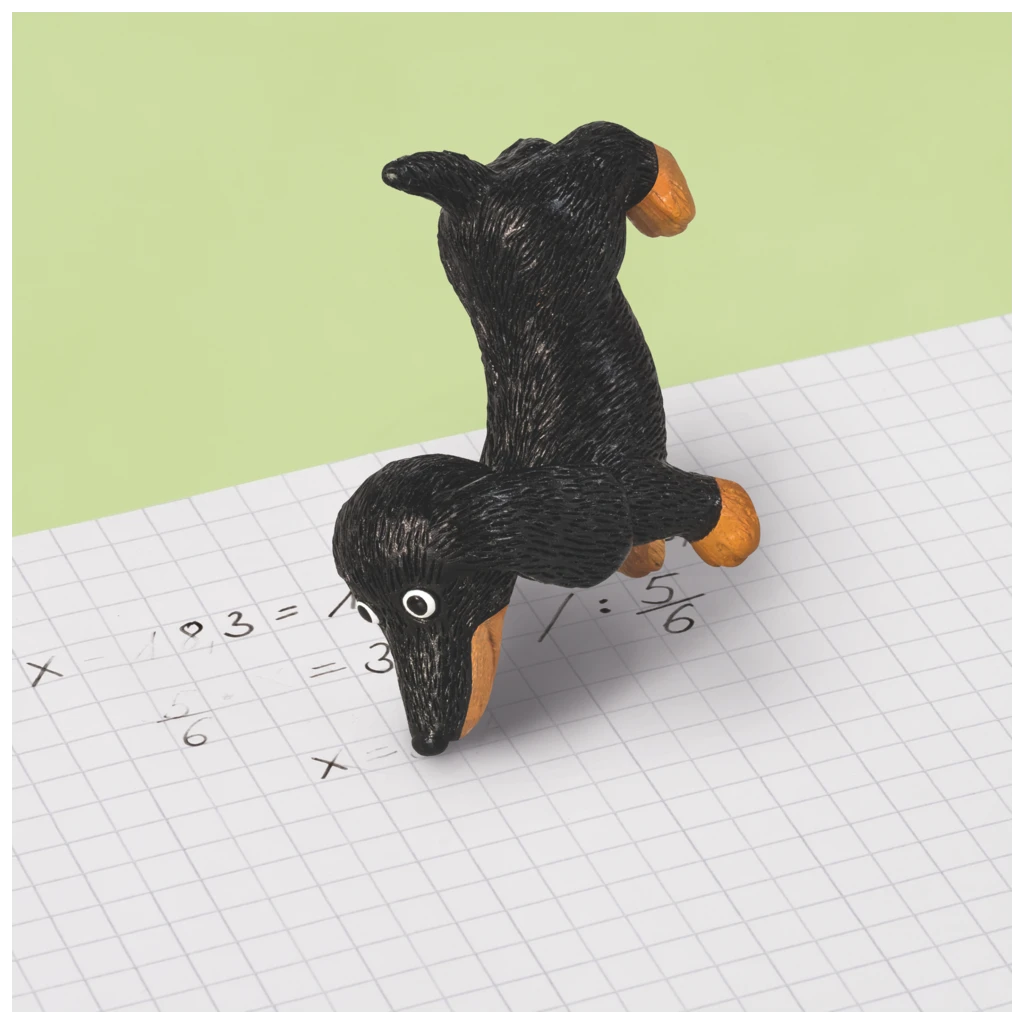 Radiergummi „Dackel“ 3D | schwarz