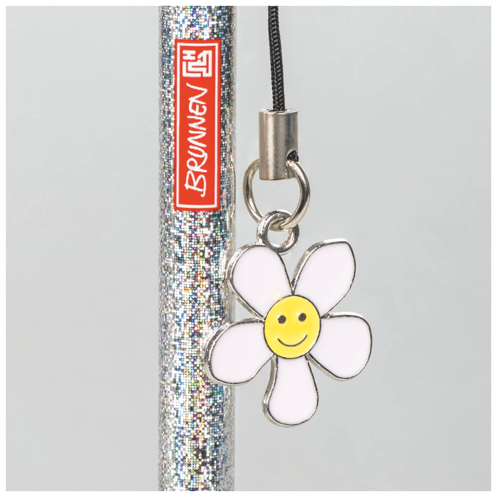 Bleistift Happy Hippie | HB, rund, silber irisierend