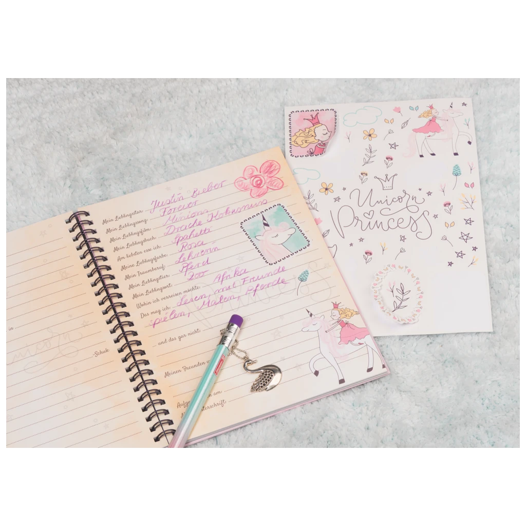 Dicker Bleistift Unicorn Princess | HB, Dreikantform