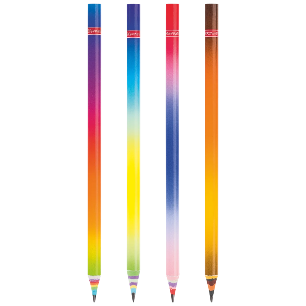 Bleistift „Rainbow Paper“ | HB, rund, sortiert