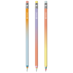 Bleistift „Rainbow Paper pastell“ | HB, rund, sortiert