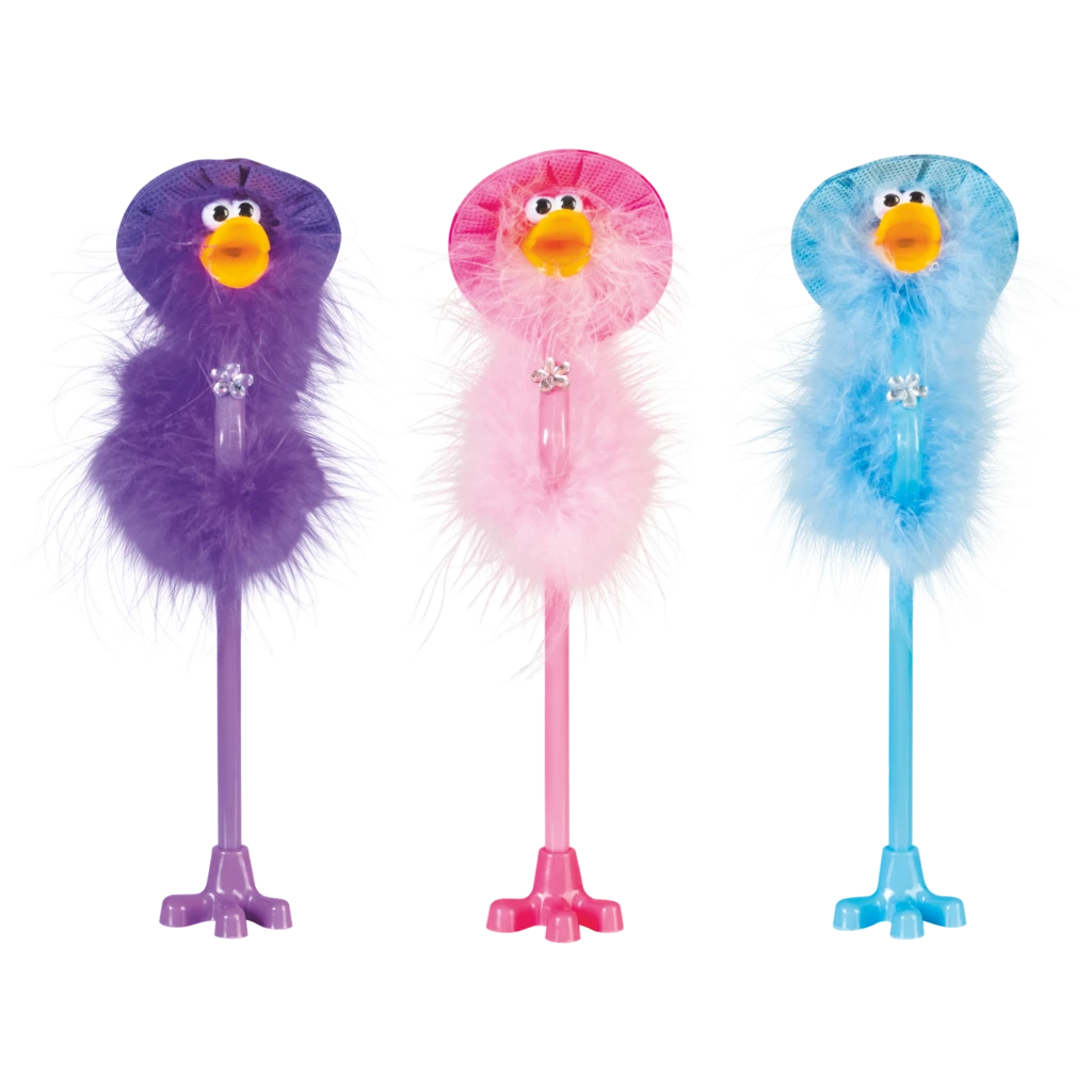 Kugelschreiber „Vogel mit Federn und Hut“ | sortiert