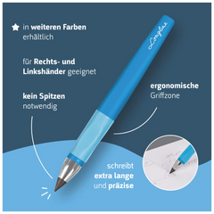Bleistift „REMOVE Longline“ Colour Code | H, azur