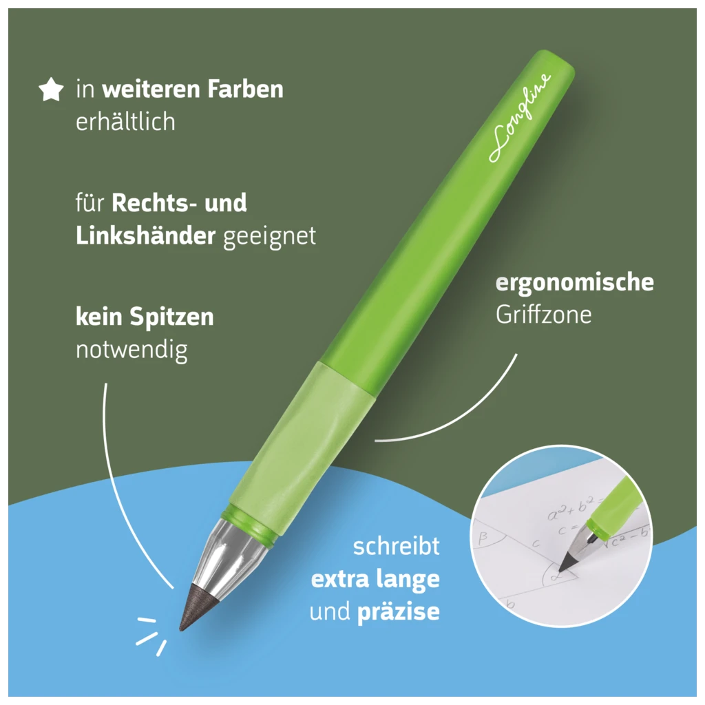 Bleistift „REMOVE Longline“ Colour Code | H, kiwi