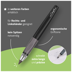 Bleistift „REMOVE Longline“ Colour Code | H, onyx